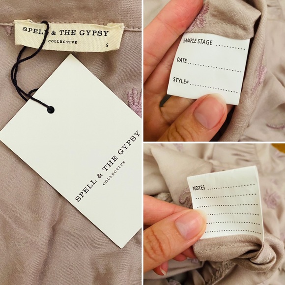 SOLD ♥️ Spell ♥️ SAMPLE Lavender Embroidered Gown - Picture 8 of 8